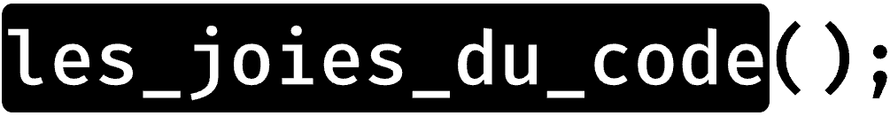 Les Joies du Code